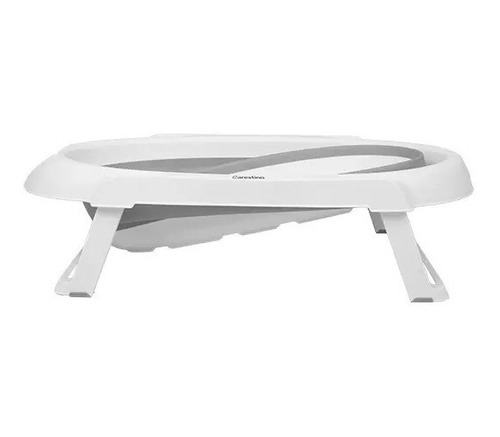 Bañera para bebe Carestino plegable gris con soporte