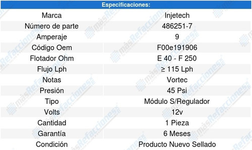 Modulo Bomba Combustible Sierra 3500 8cil 8.1l 01-03 8352682