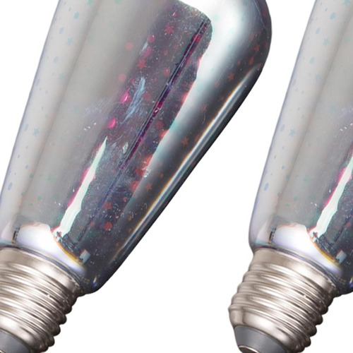 2x 3d Rgb Led Fuegos Artificiales Bombilla Para Mi