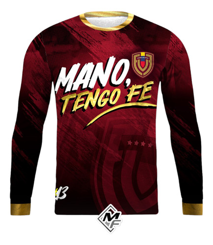 Sueter Jersey De La Vinotinto Mano Tengo Fe 