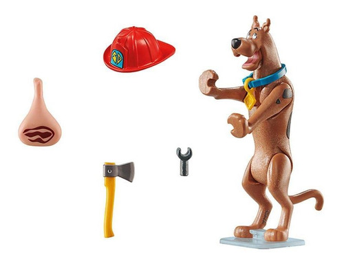 Playmobil - Scooby-doo! Figura Colecionável Bombeiro