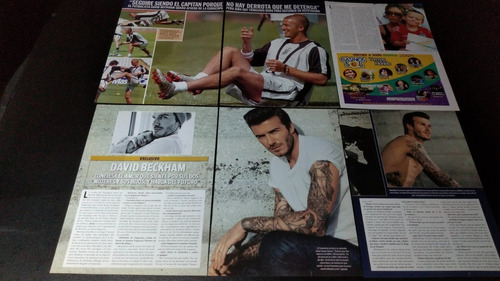 (ai019) David Beckham * Recortes Revistas Clippings