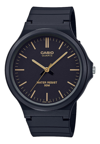 Reloj Hombre Casio Mw-240-1e2vdf Core Mens Color De La Correa Negro Color Del Bisel Negro Color Del Fondo Negro