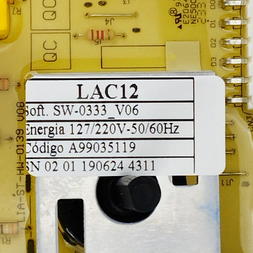 Placa Potência Lavadora Lac12 Electrolux A99035119