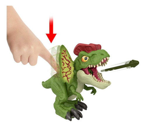 Dinosaurio Jurassic World Lanzamiento Feroz Dilophosaurus Hn