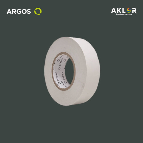 Cinta De Aislar Blanca 19mmx18m Paquete 10pza Argos 9750054 Blanco
