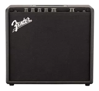 Amplificador Fender Combo Mustang Lt 25 231 1100 000, color negro, voltaje 110 V/220 V