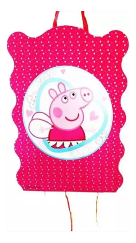 Piñata De Cumpleaños Temática Dibujo Animado Cerdita