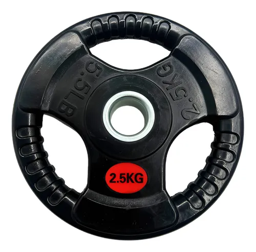 Disco Pre-olímpico De 2.5kg Con Agarres Engomado