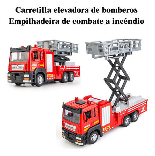 Vehículo De Rescate Con Escalera Serie Camiones De Bombe [u]