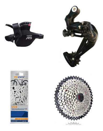 Transmision Monoplato 9v 1x9 Ltwoo Piñon Cassette 11-50 Mtb