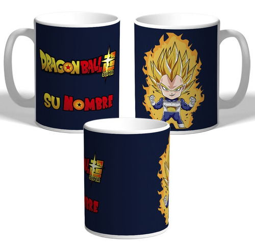 Taza Personalizada De Dragon Ball - Vegeta Ssj - Plástico