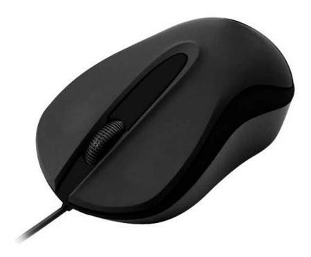 Imagen 3 de 3 de Mouse Optico Quaroni Alambrico Color Negro 1200 Dpi