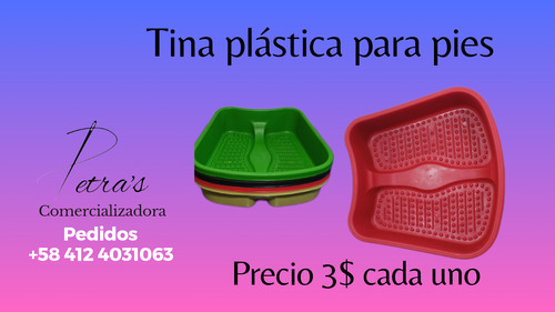 Tina Plásticas Para Pies