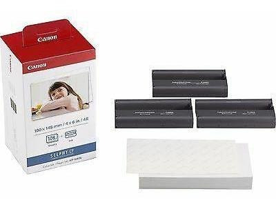 Imagen 4 de 7 de 3 X Canon Selphy Kp-108in Color Ink Paper Set 108 4x6 Ho-337