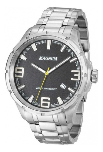 Relógio Magnum Masculino Ma34352t Prata