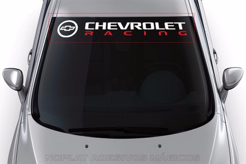 Adesivo Faixa De Parabrisa Chevrolet Racing Gm Tuning Top