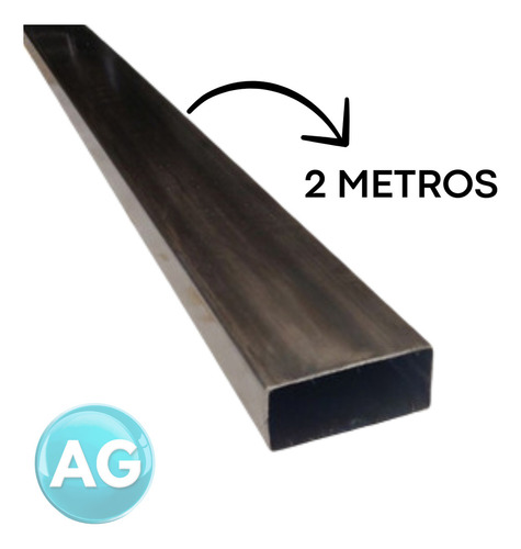 Barra Metalon 30x10 Tubo Quadrado Aço 3 Peça De 2m