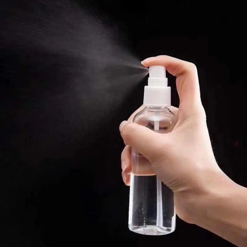 6 Botellas De Aerosol De Plástico Transparente Portátiles De