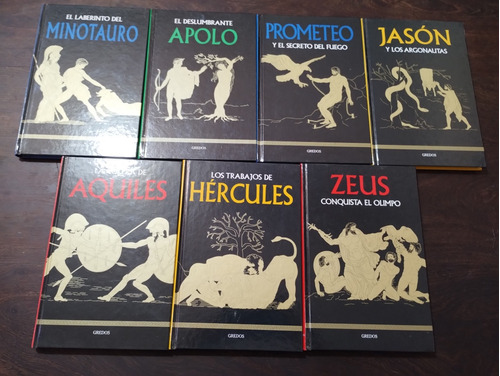 Lote X 7 Libros Mitología Griega De Gredos Tapa Dura. Olivos