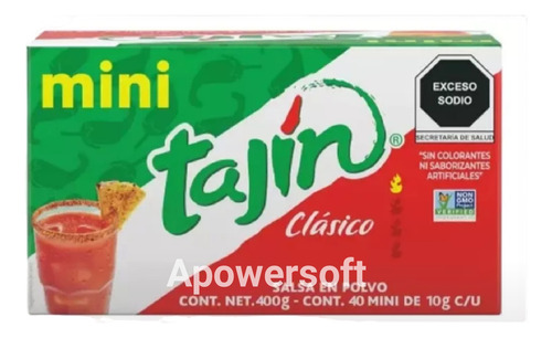 Tajín Mini 70 Piezas 10gr C/u Chile En Polvo
