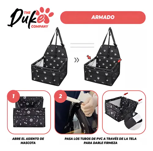 Cubre Asientos De Mascotas Generica Antisuciedad Negro Rosal