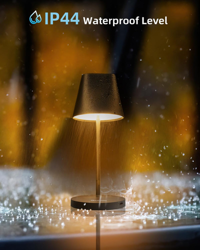 Lámpara De Mesa Recargable Inalámbrica Led 2 Temperaturas