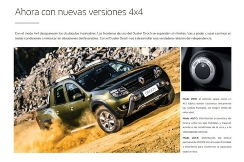 Renault Duster Oroch 1.6 Dynamique 0km Tomo Usado
