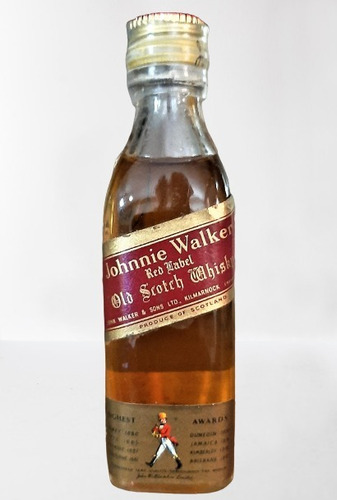 Botellita Miniatura Whisky Johnnie Walker Red Label 1990    