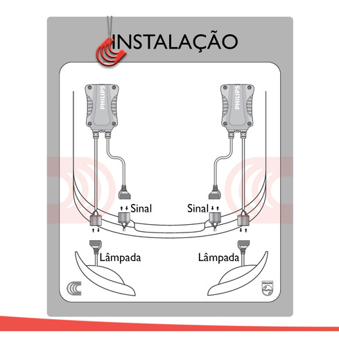 Imagem 4 de 5 de Par Kit Canceller Philips Canbus Led H8 / H11 / H16 12v
