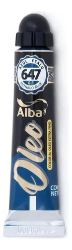 Oleo Profesional Alba 18ml Azul Ftalo 647 Color del óleo 647 AZUL FTALO