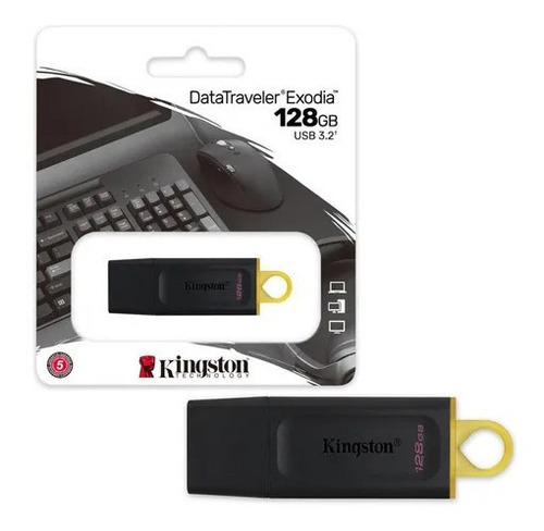 Pendrive Kingston Datatraveler Exodia 128gb Usb 3.2 Cn