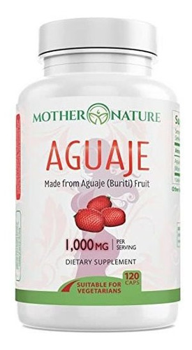 Suplemento De Fruta De Aguaje 500 Mg X 100 Cápsulas Veganas 