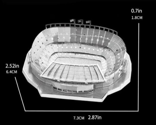 Estadio Camp Nou - Rompecabezas De Metal Puzzle 3d (Usado)