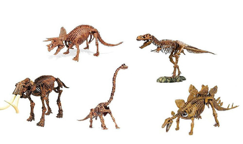 Juego Kit Esqueleto Dinosaurio Para Encastrar Varios Modelos