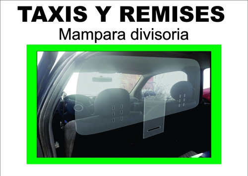 Mampara Proteccion, Taxi, Remis Uber Policarbonato Cristal