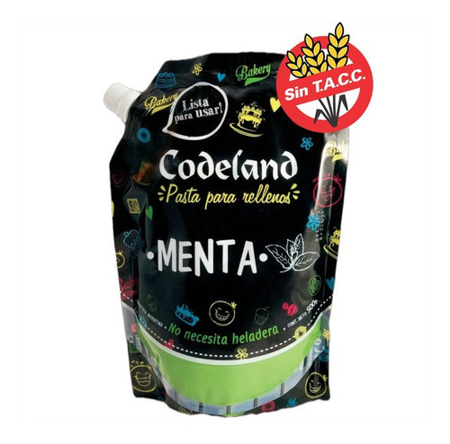 Pasta Codeland Para Relleno Menta X500grs - Cotillón Waf