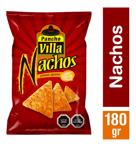 Pancho Villa Nachos Queso 180 Gr