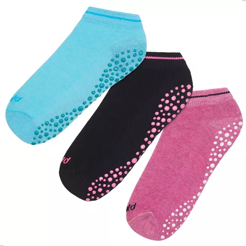 Pack X 3 Pares Medias Para Yoga Pilates Antideslizante Mujer