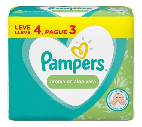 Toallitas Húmedas Pampers Aloe Vera 192unidades