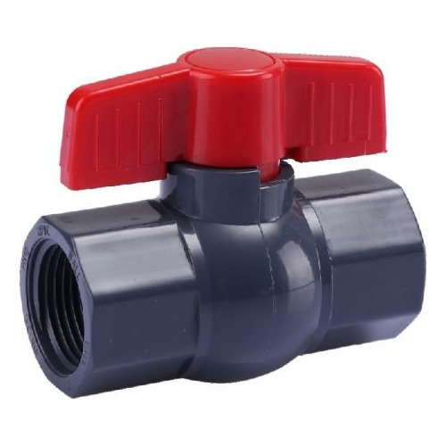 Llave De Paso Válvula Esférica Pvc Plástica 1-1/2 Pulgada