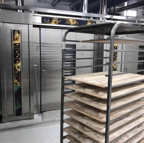 Imagen 6 de 10 de Horno Panadería Rotativo 20 Bandejas Eléctrico Y A Gas