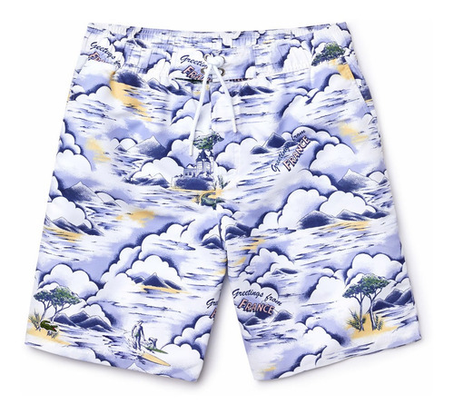 Short De Baño Lacoste Hombre  Estampado Costa 