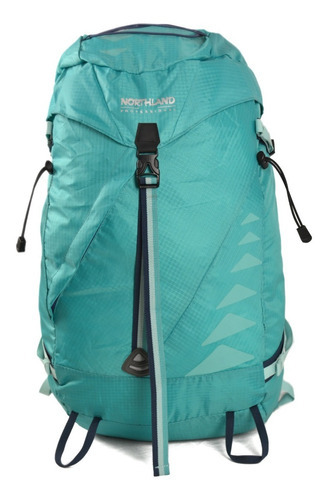 Mochila 35 Litros Trail Matthias Northland Professional Color Esmeralda Diseño de la tela Ripstop