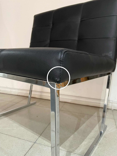 Imagen 3 de 10 de Sillon Capitone Negro 1 Cuerpo 2da Seleccion Outlet