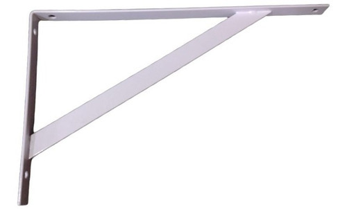 Kit 6 Suportes Prateleira Mão Francesa 20cm Reforçada Cor Branco