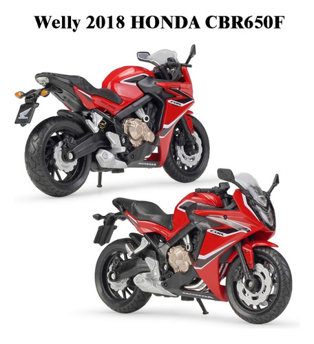 E Welly Honda Street Bike De Serie Miniatura Metal Moto E