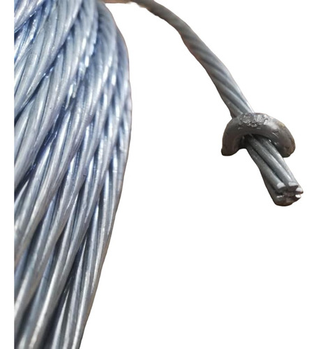 Cable De Acero Rigido 3/16 (300 M ) 1 X 7 Hilos 