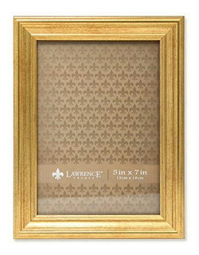 Lawrence Frames 536257 Sutter Burnished Picture Frame, 5 By