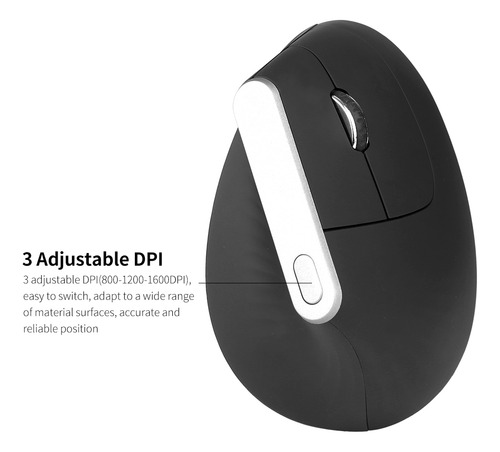 Ratones Ergonómicos Inalámbricos Ópticos Verticales De 6 Tec